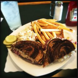 Close-up of served food