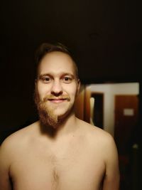 Portrait of young man smiling