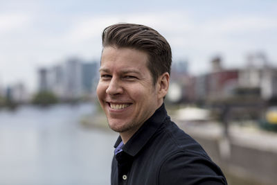 Portrait of smiling young man