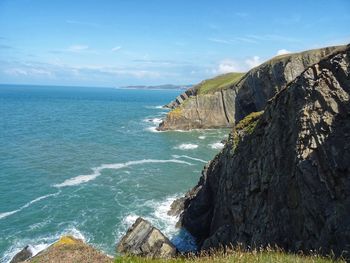 Scenic view of sea against sky