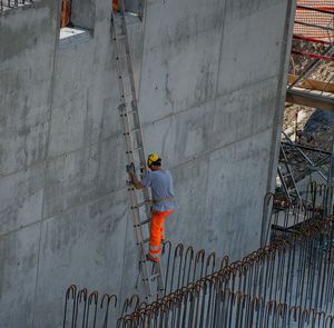 Man working at construction site