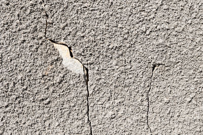 Full frame shot of cracked wall