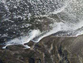 High angle view of beach