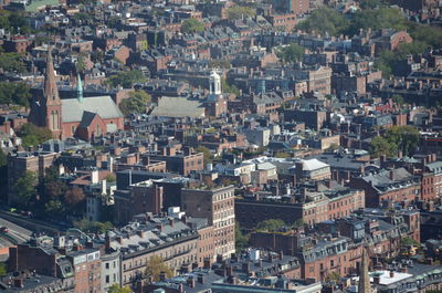 High angle view of cityscape