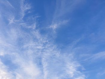 Low angle view of vapor trail in sky