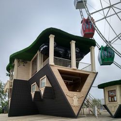 Low angle view of building against clear sky