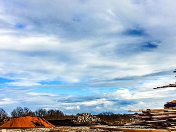 Built structure against cloudy sky