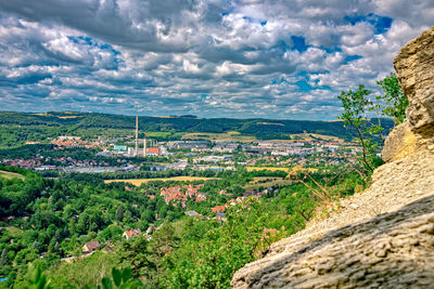 Panoramic view of landscape against sky