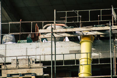 Low angle view of industrial building