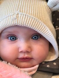 Portrait of cute baby girl