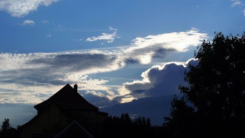 Low angle view of built structure against sky