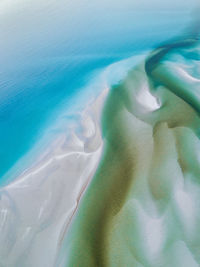 High angle view of sea shore