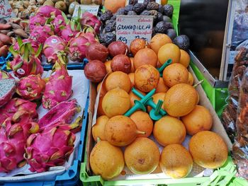 Various fruits for sale in market