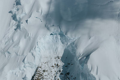 Full frame shot of snowcapped mountain