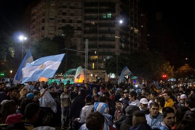 Crowd at night