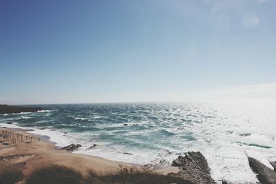 Scenic view of sea against sky