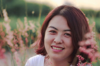 Portrait of a smiling young woman