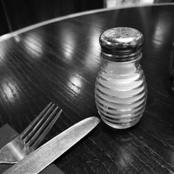 Close-up of food on table