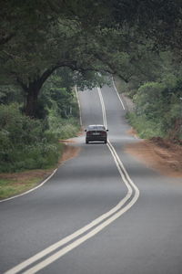 Car on road