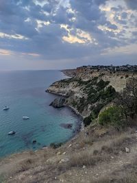 Scenic view of sea against sky