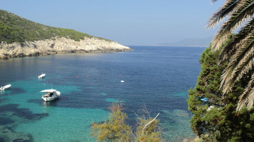 Scenic view of calm sea