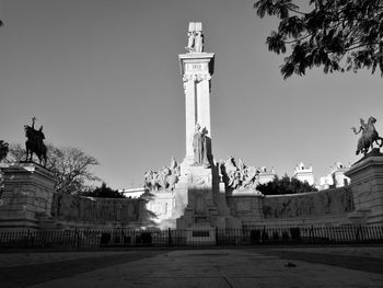 Low angle view of statue