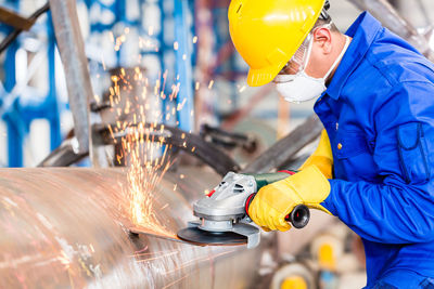 Man working in factory