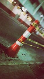 Close-up of cigarette on table