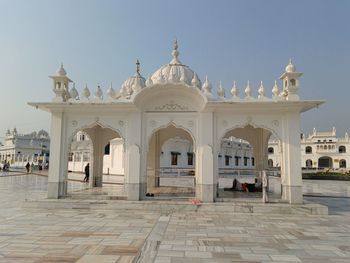 View of historic building against clear sky