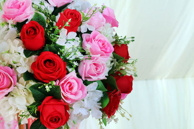 Close-up of rose bouquet