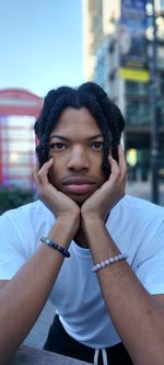 Portrait of young man