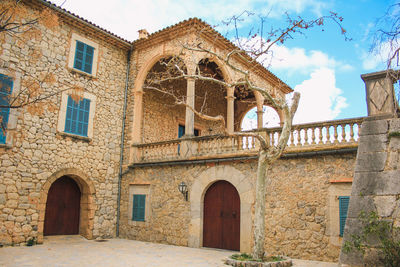 Low angle view of historical building