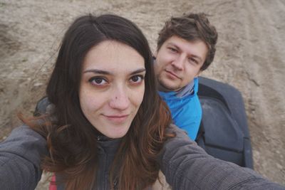 Portrait of a smiling young couple