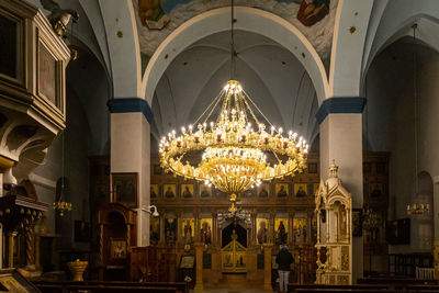 Interior of church