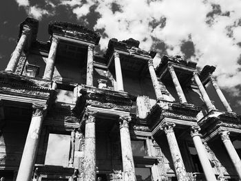 Low angle view of building against sky