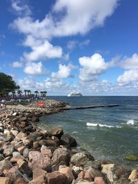 Scenic view of sea against sky