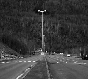 Street light by road