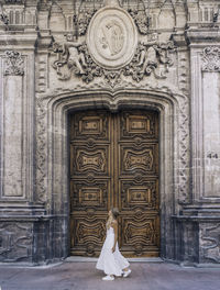 Entrance of door of building