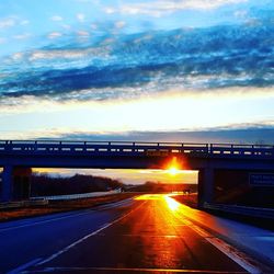 Road at sunset