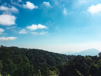 Low angle view of mountain against sky