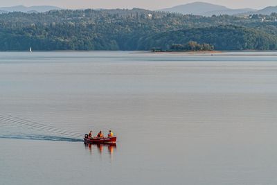 Scenic view of lake against mountain