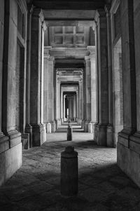 Corridor of historic building