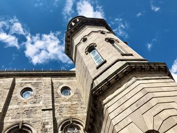 Low angle view of building against sky