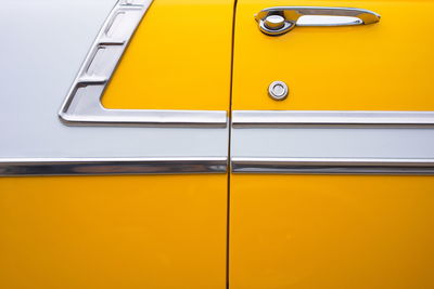 Full frame shot of yellow car