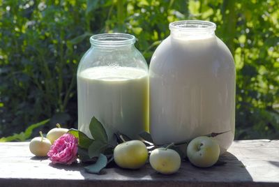 Close-up of drink on table