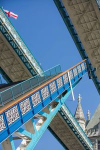 Low angle view of bridge against sky