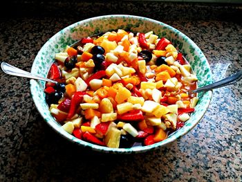 Close up of food in bowl