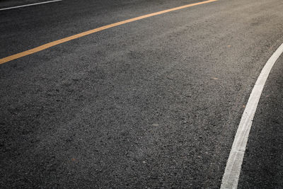 High angle view of road