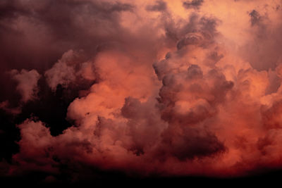 Scenic view of landscape against sky during sunset