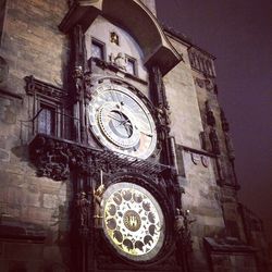 Low angle view of clock tower